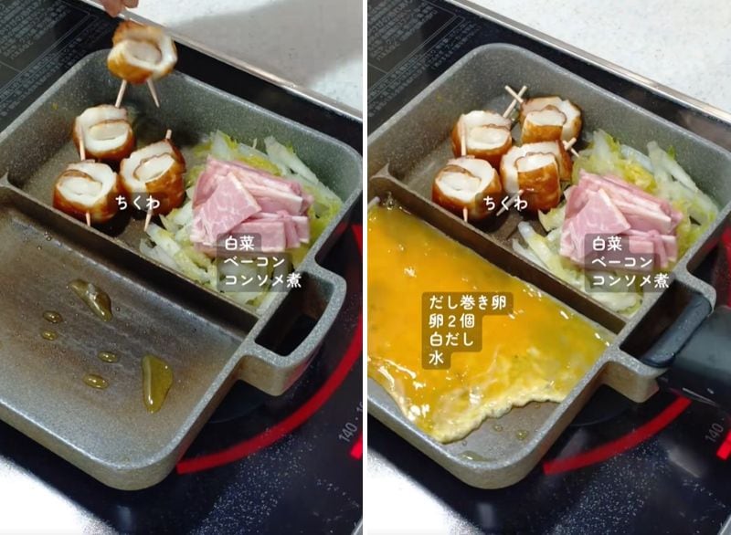 おかずを一気に3品作ります