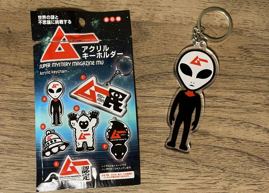 筆者撮影（セリア、ムー アクリルキーホルダー）