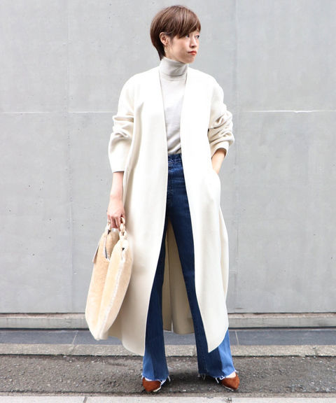 Plage - ハミルトン ノーカラーコート ¥62,640（税込）