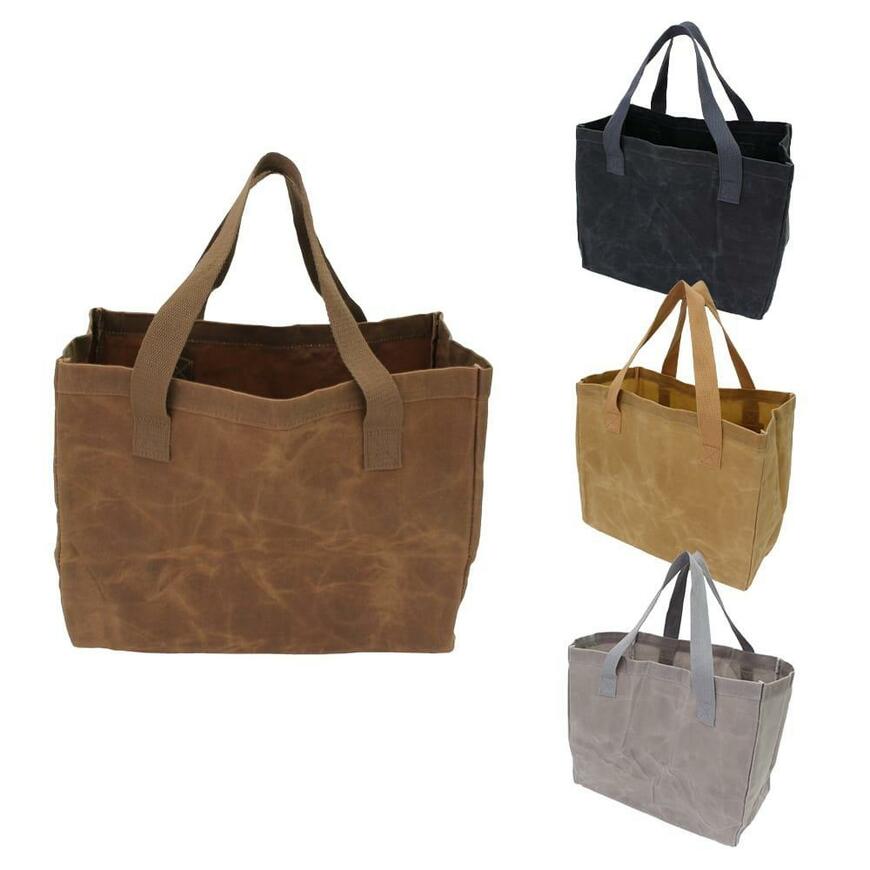 ワークマン　パラフィン帆布ミディアムトート