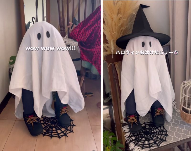 完成した「ハロウィンおばけ」