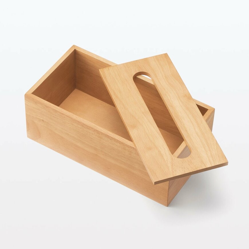 無印良品公式　木製ティシューボックス／箱ティシュー用の画像
