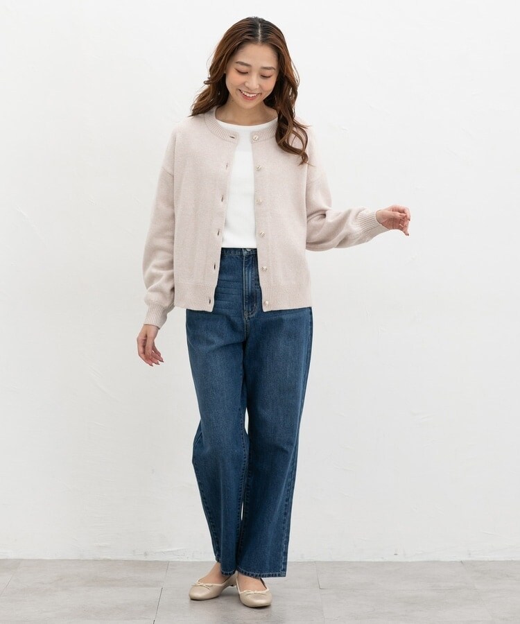 ハニーズ公式　ラメクルーカーディガンの画像