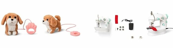 「お散歩わんこ」や、本当に縫える「ミシン」