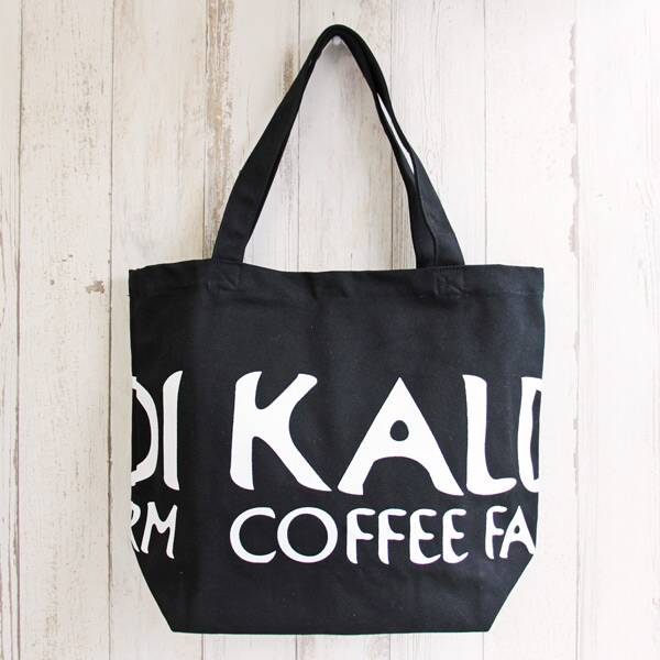 画像出典：カルディコーヒーファーム公式【トートバッグ黒　布製　1p】1100円（税込み）