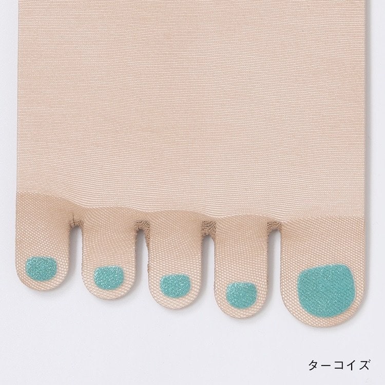 出所：ケユカ公式　d 履くだけネイル ストッキング〈5本指・ハイソックス丈〉