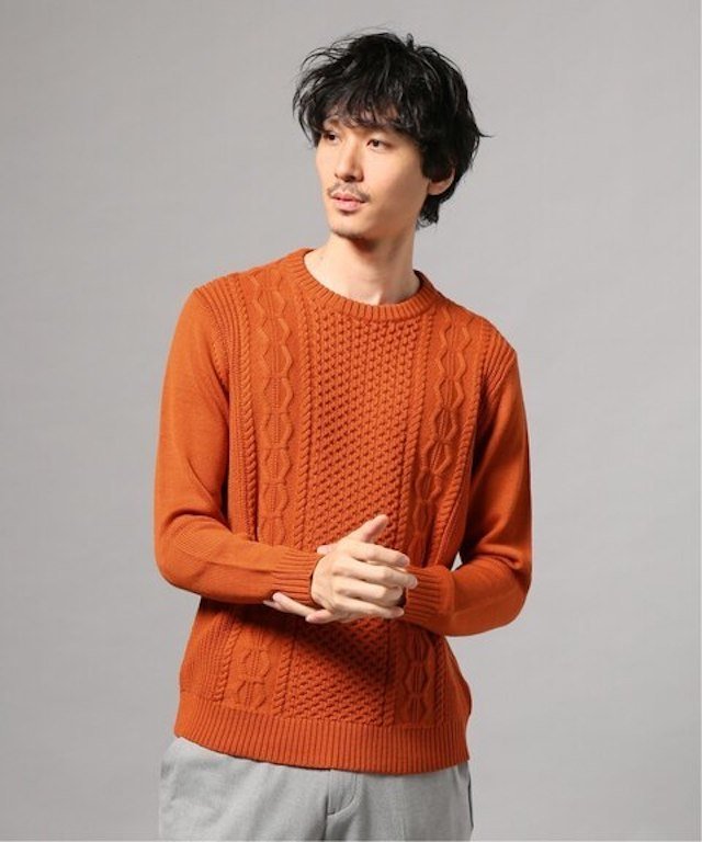 EDIFICE - Functional Worsted クルーネック ¥15,400（税込）