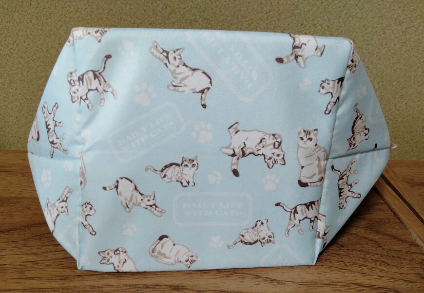 筆者撮影（キャンドゥ、キャットライフ　保冷保温ランチバッグ）