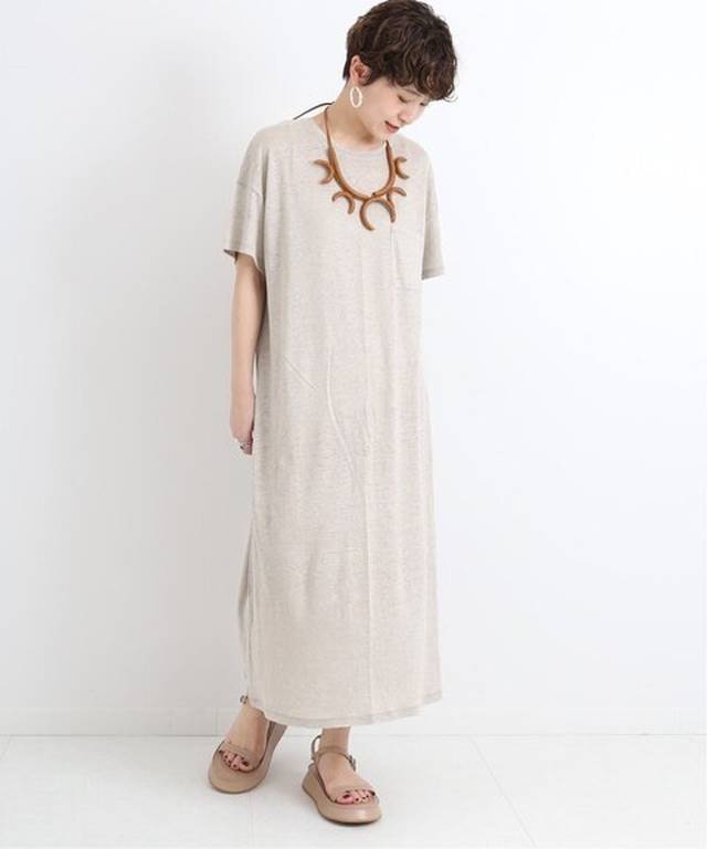 FRAMeWORK - リネンジャージワンピース ¥6,480（税込）