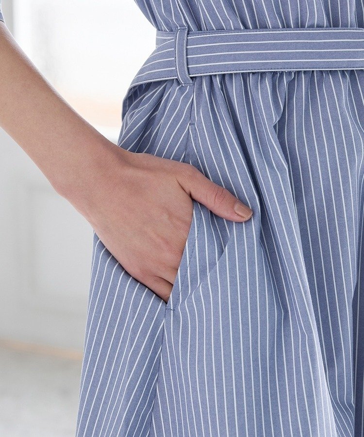 ハニーズ公式通販　６分袖シャツワンピース