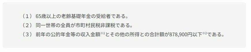 老齢基礎年金受給者の支給要件