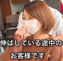 「扱いやすい髪型に」ショートからボブへ伸ばし途中の女性　メンテナンスカットで今の長さを楽しむ！
