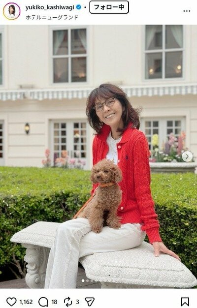 柏木由紀子のInstagram投稿