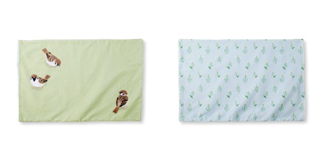 出所：株式会社フェリシモ「小鳥×植物のやさしい色彩に包まれて眠る「枕もとで小鳥たちがさえずる リバーシブル枕カバー」がフェリシモ「YOU+MORE!」から誕生」 