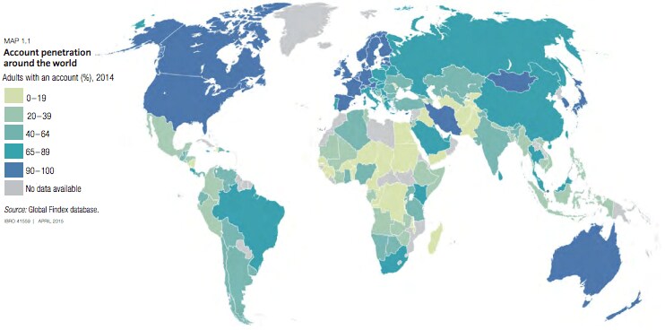 出所：The global findex database 2014