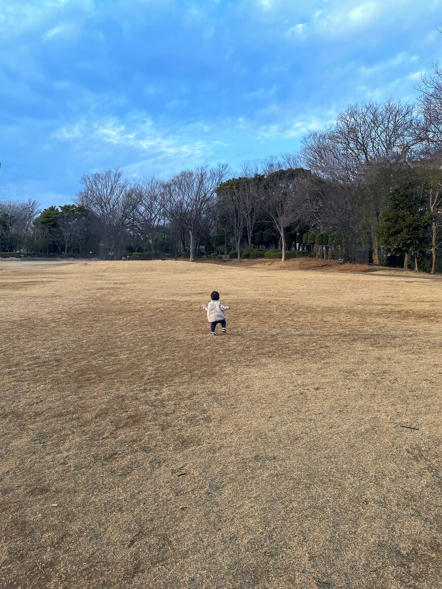 どんどん歩いていくこども!