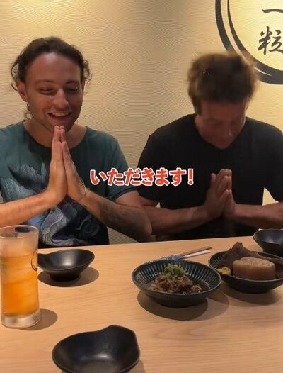 流暢な日本語で「いただきます！」