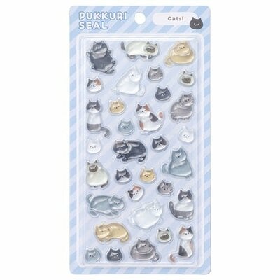 ニトリ、ぷっくりシール(ネコ)商品画像