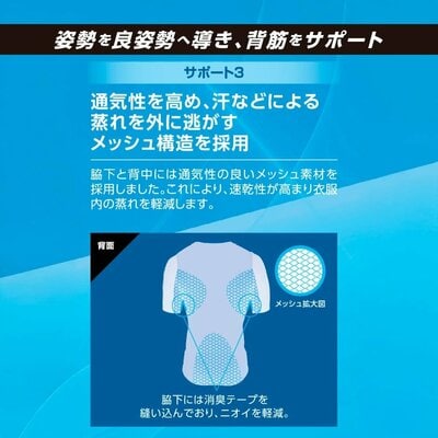 ワークマン、X1873 エックスブースター冷感半袖Vネック商品画像