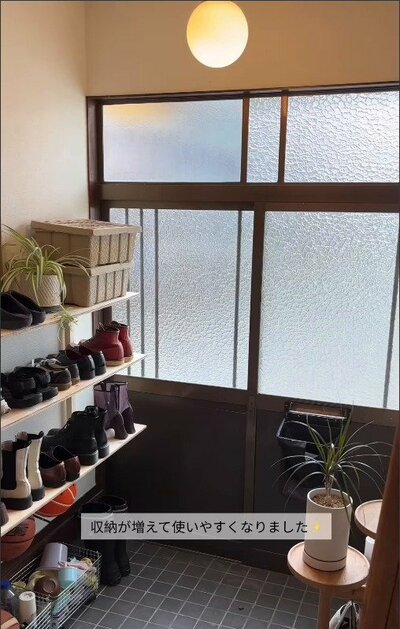 収納力が増えた玄関全体