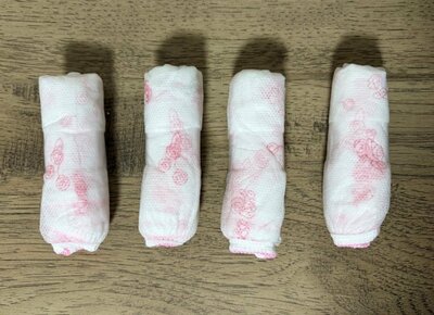 ダイソー、トラベル・サウナ用ショーツ（女性用、Ｌサイズ、４枚）商品画像
