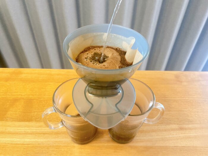 今回は台形のコーヒーフィルターを使用
