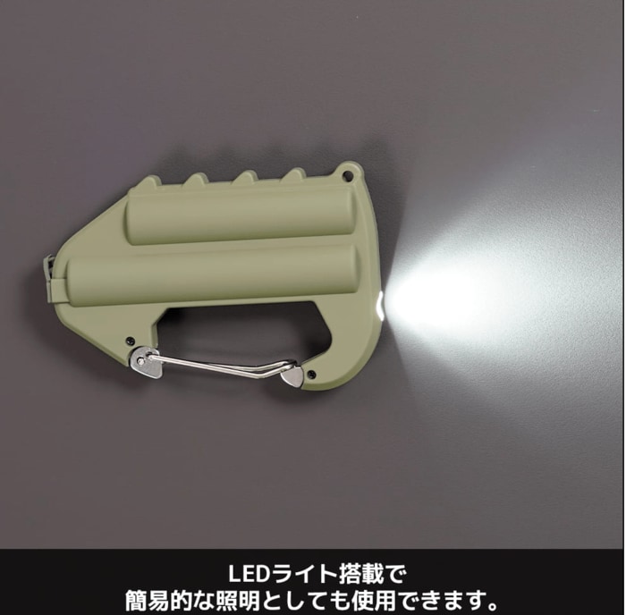 約45ルーメンのLEDライトが備わっているのも大きな強み!