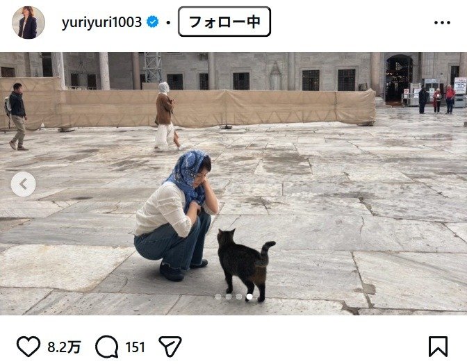出所：石田ゆり子のInstagram（＠yuriyuri1003）　参照日：2026年3月16日