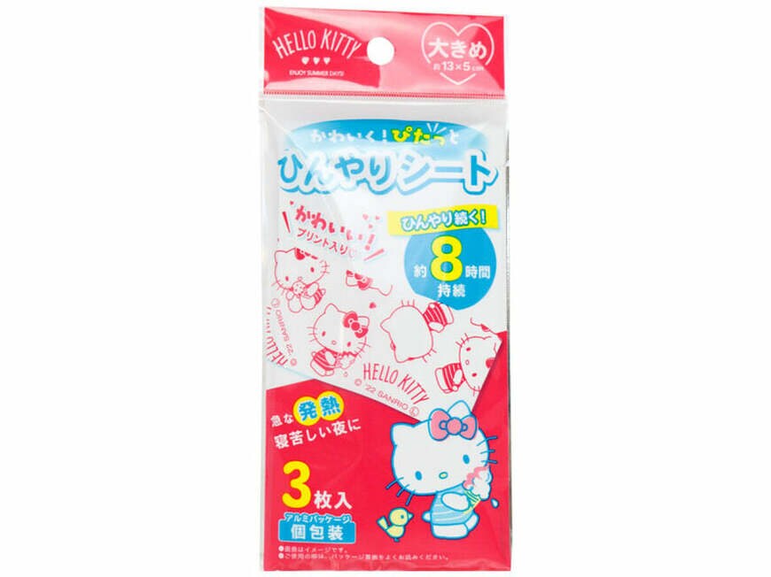 出所：公式通販ダイソーネットストア ひんやりシート3枚 ハローキティ
