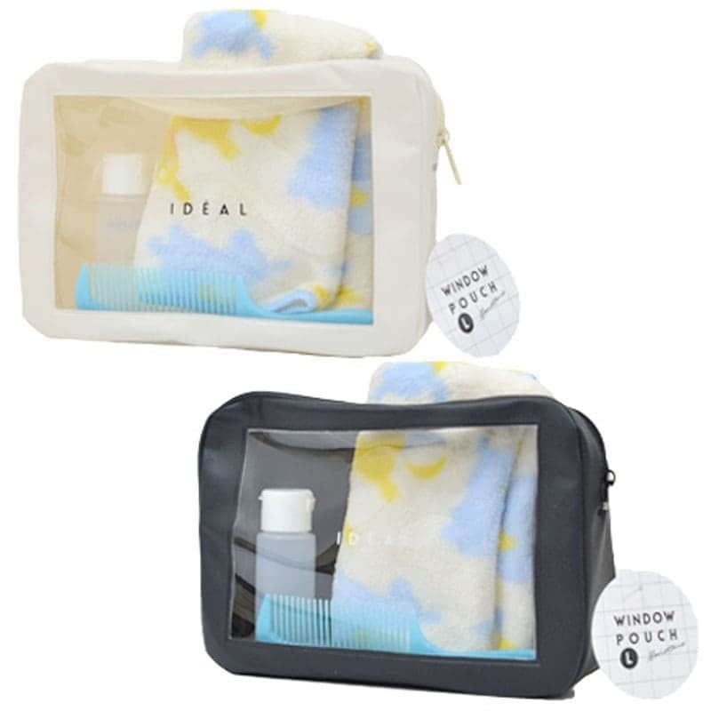 出所：キャンドゥ公式　イデアル　クリア窓付ポーチ　大