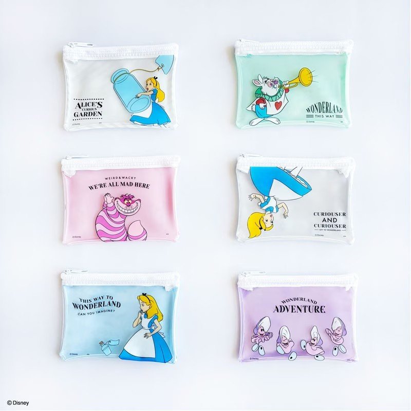 キャンドゥ公式 【数量限定】ディズニー/ふしぎの国のアリス ミニクリアポーチ 画像