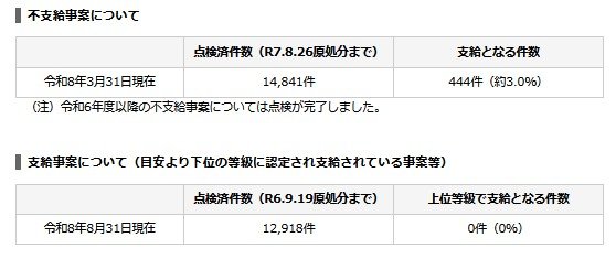 「令和6年度の障害年金の認定状況についての調査報告書」への対応状況