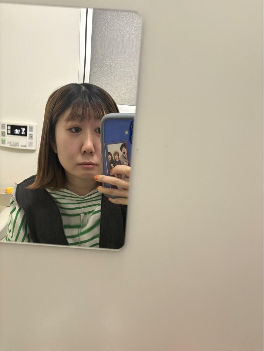 浴室に設置した鏡