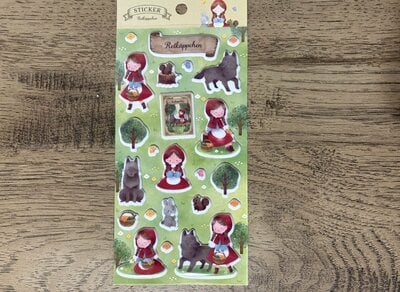 セリア、ステッカーぷくぷく童話風A商品画像