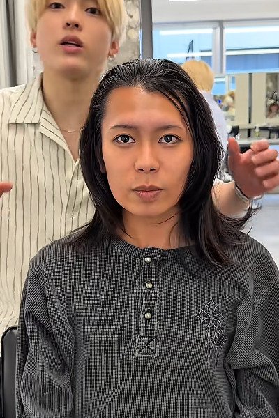 施術前の男性