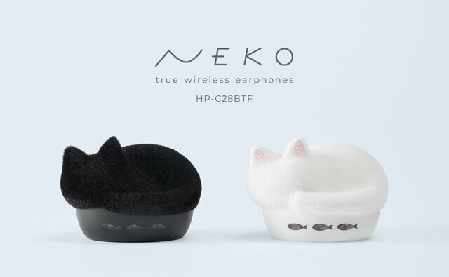 つい「なでなで」したくなる可愛さ！ふわふわ猫ちゃん型〈ワイヤレスイヤホン〉が登場！ごろごろ音も聞けるなんて最高！
