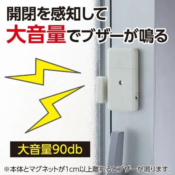 ドアや窓の開閉動作をセンサーが直接感知する仕組みです