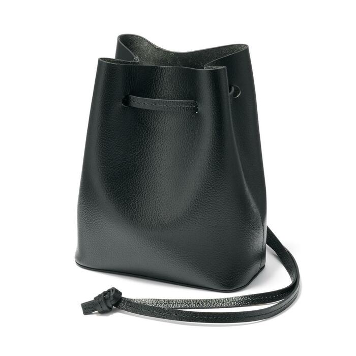 ヌメ革　巾着バッグ