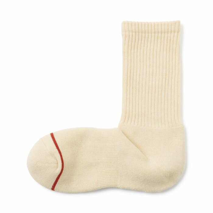 吸湿発熱性のある綿と、ウールを使用した靴下