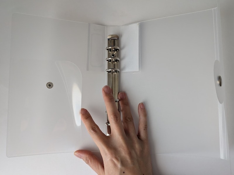 セリア 6リングバインダー フロスト