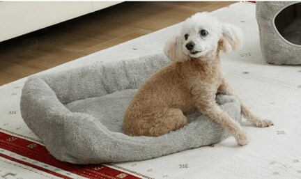 出所：株式会社コメリ　Pet ami　ペットベッド　キューブ　グレー