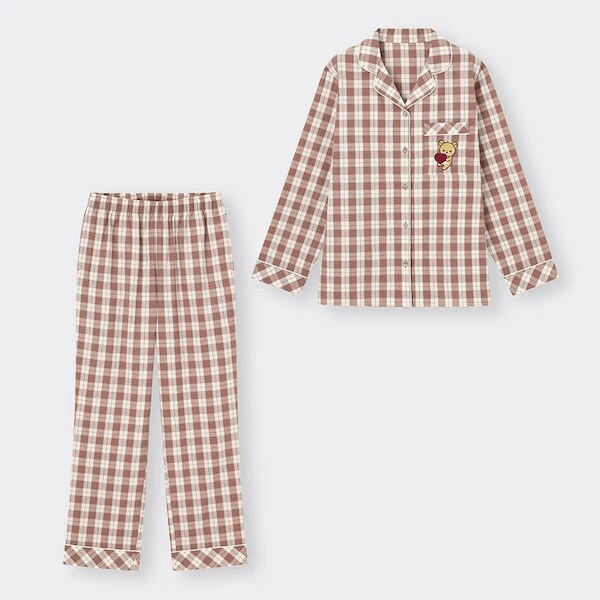 出所：GU公式オンラインストア パジャマ(長袖&ロングパンツ) Rilakkuma 2