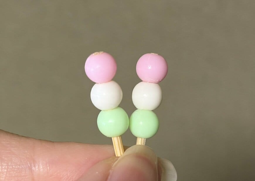 筆者撮影（セリア、ドール だんご・和菓子）