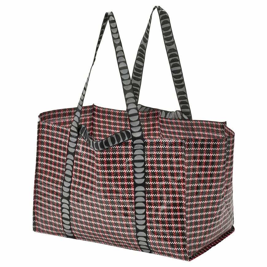 チェック模様のキャリーバッグL（71L）