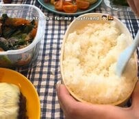 彼女が彼氏に作る「チーズハンバーグ弁当」が話題　夢のような中身に絶賛の声が相次ぐ