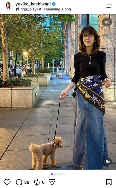 柏木由紀子のInstagram投稿