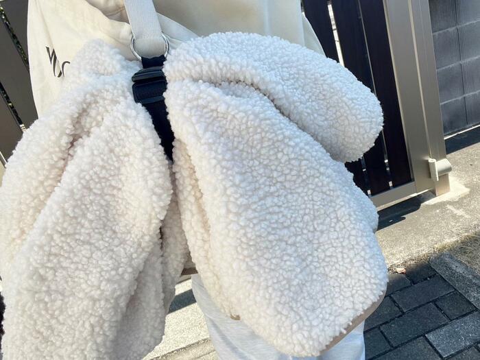 実際に、上着をひっかけてみました