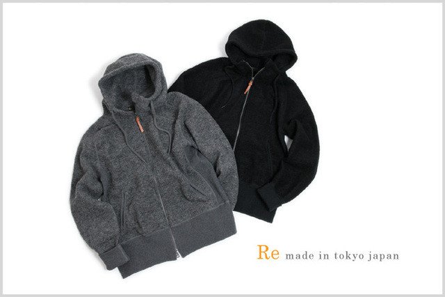 RE MADE IN TOKYO JAPAN - Classic Sweat Wool Zip Parka ¥20,520（税込）