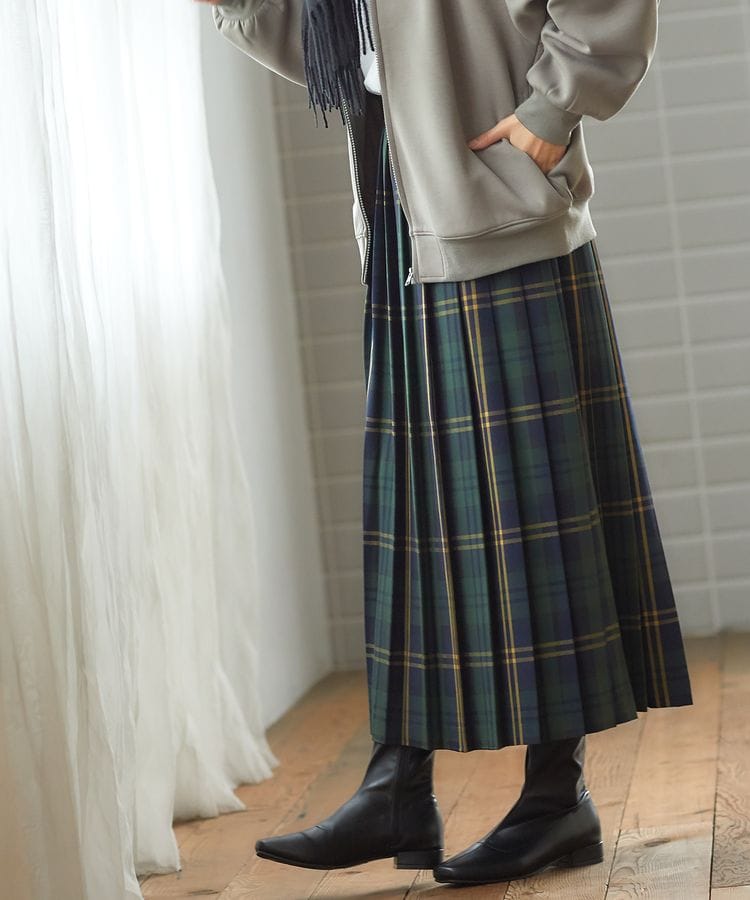 出所：ハニーズ公式通販サイト プリーツロングスカート