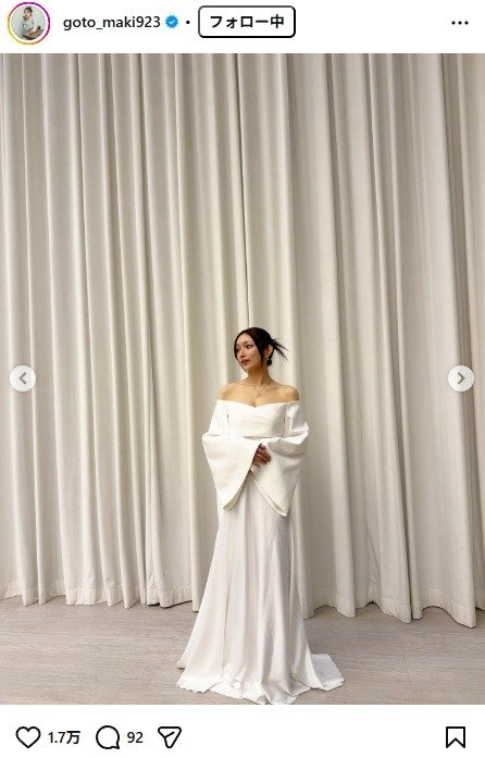 出所：後藤真希のInstagram（＠goto_maki923） 参照日：2026年3月23日